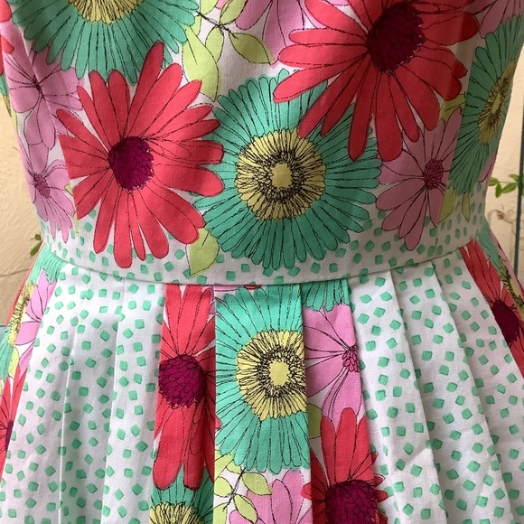 BEA & DOT BY MODCLOTH FLORAL VINTAGE INSPIRED  FLORAL PRINT DRESS SIZE X… TWEE - Picture 9 of 16